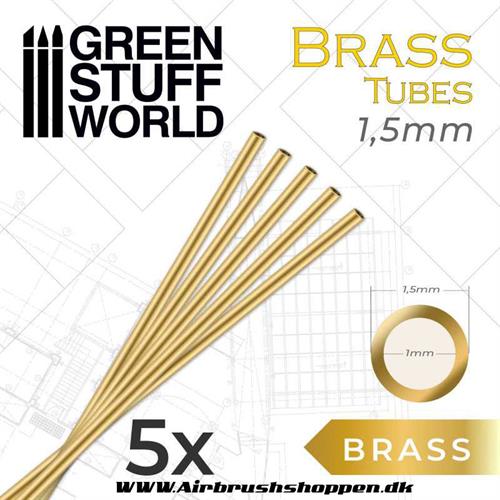 Messingrør - Brass Tubes 1,5mm GSW
